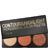 AQUARIUS Paleta de color highlight profesional  IDC COLOR CONTOUR & HIGHLIGHT SET  